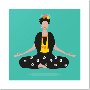 Frida Yoga Posters and Art